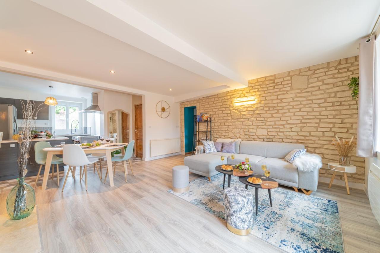 Cote Cour, 3 Chambres, Terrasses, Jardin Prive Avec Terrain De Petanque, Cave Voutee Corgoloin ภายนอก รูปภาพ
